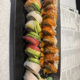 Rainbow Roll and Sexy Roll