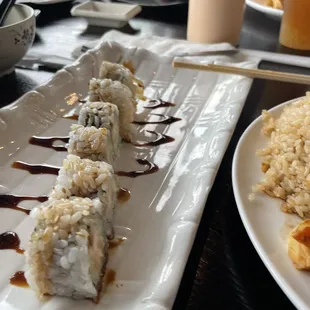 Shrimp Tempura and Shrimp and Steak Hibachi.