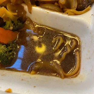 Excessive liquid in my filet mignon hibachi