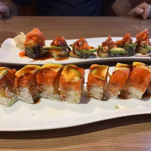Valentine roll and crunchy roll was ok will try something else next time