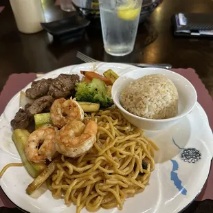 Steak &amp; Shrimp lunch hibachi