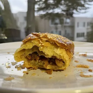 BBQ pork pastry - tasted decent but had some very fatty pieces. Good price for the size!