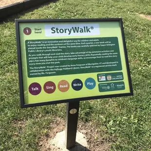 The starting point of the story walk.