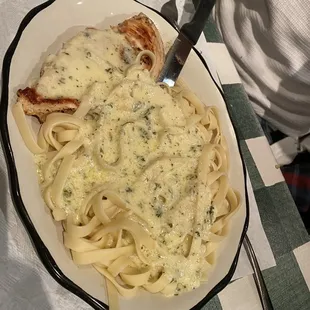 Chicken fettuccine Alfredo