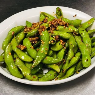 A17. Spicy Garlic Edamame