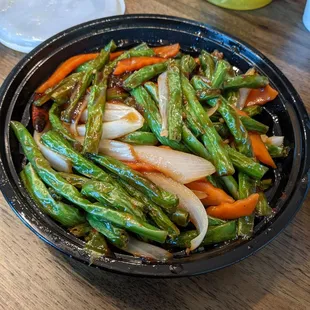 Hunan Style Green Beans (a little spicy)