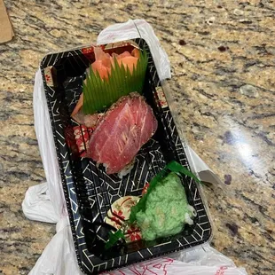 This is bad tuna. It was $4.70 per piece.