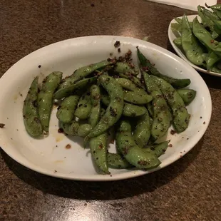 Spicy Garlic Edamame