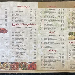 Menu inside