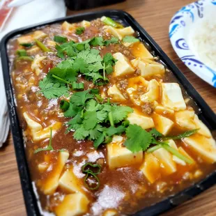 Mapo tofu w/ minced pork