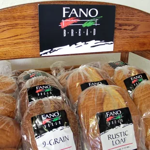 a display of bread