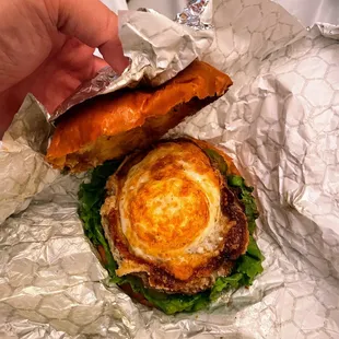 Inside the Egg Burger