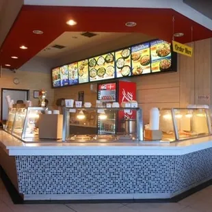 the inside of the restaurant