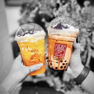 Muddy Series: mango and Okinawa Milk Tea @whaevaeats