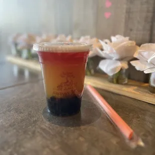 Guava boba (sunset)