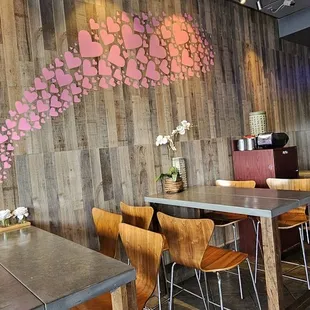 the interior of a coffee shop