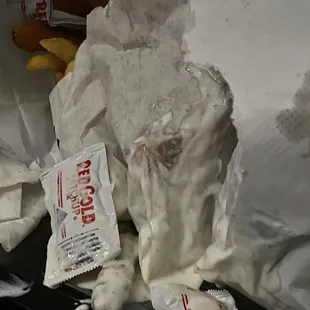 Bag ripped from ranch being tossed in