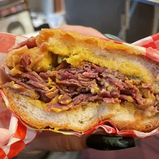Sad pastrami sandwich.