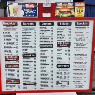 Menu as of 6-18-23