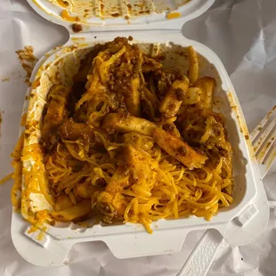 Cold chilicheese fries