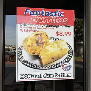Fantastic Burrito Sale.