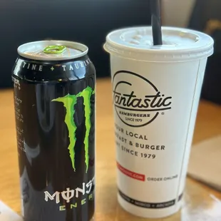 Raspberry tea and monster