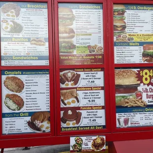 Drive thru menu 1/2