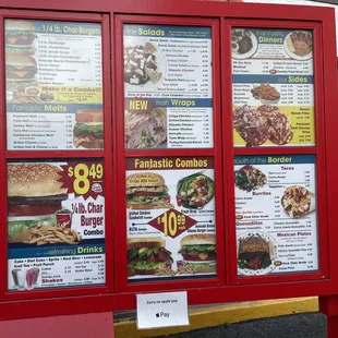 Drive thru menu 2/2
