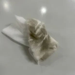 Clorox wipe after wiping half the table down!