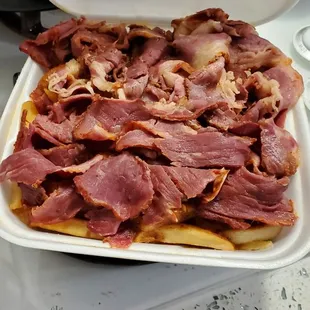 Large order of Pastrami Chili cheese fries