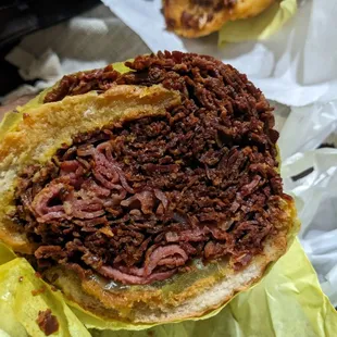 Pastrami mixed old and new mostly old.