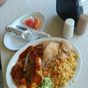 Zucchini fries and fries.