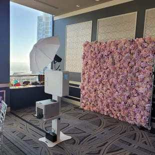 Purple Pink Lavender Flower Wall for  birthdays, Quinceanera, sweet 16, baby showers, graduation, retirements, weddings, corporate events.