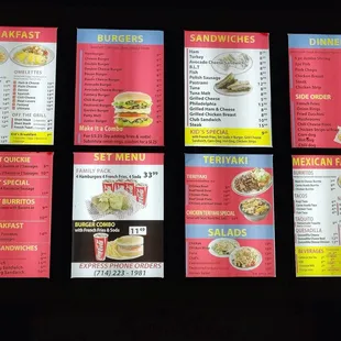 Drive Thru Menu - January 30, 2025