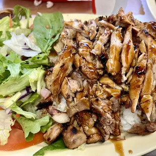 Popular menu item here... Teriyaki Chicken plate ! Delicious  photo by Harvey-Harv