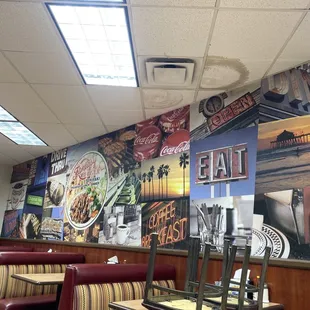 Inside restaurant