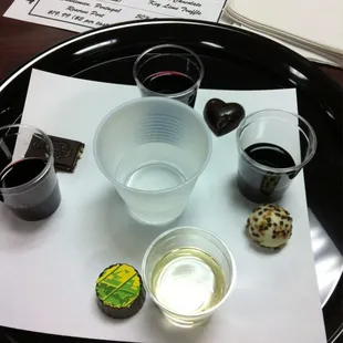 Wine and chocolate pairing