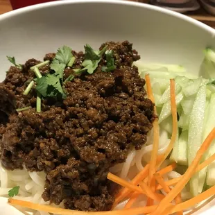 The Pork Black Bean Sauce Lo Mein