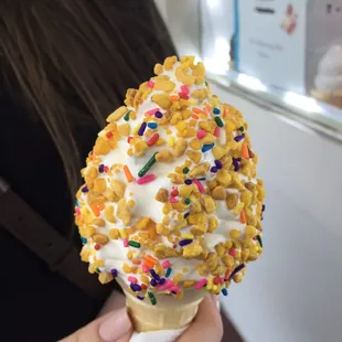 Vanilla with crunch coat