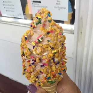 Chocolate with crunch coat