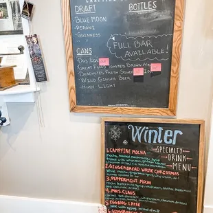 Winter menu
