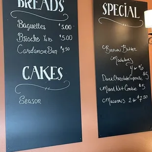 Bakery items available.