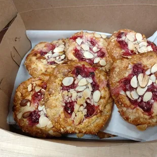 Cherry almond galettes