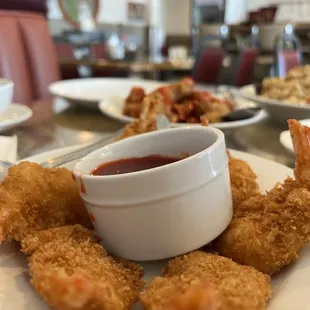 Deep fried prawns