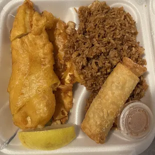 Lemon Chicken w/ fried rice