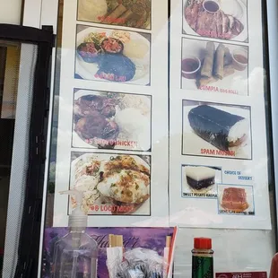 a menu for a restaurant