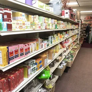 the aisle of the store