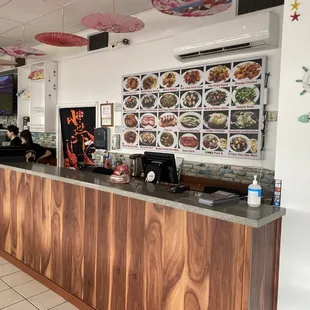 the counter