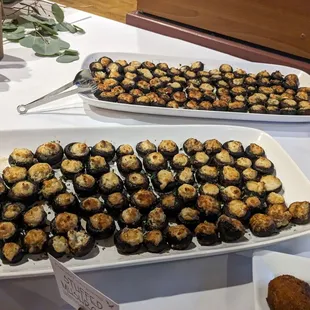 Appetizers (stuffed mushrooms)