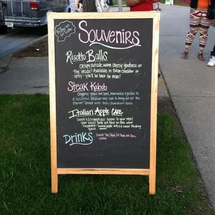 Here are the side options.